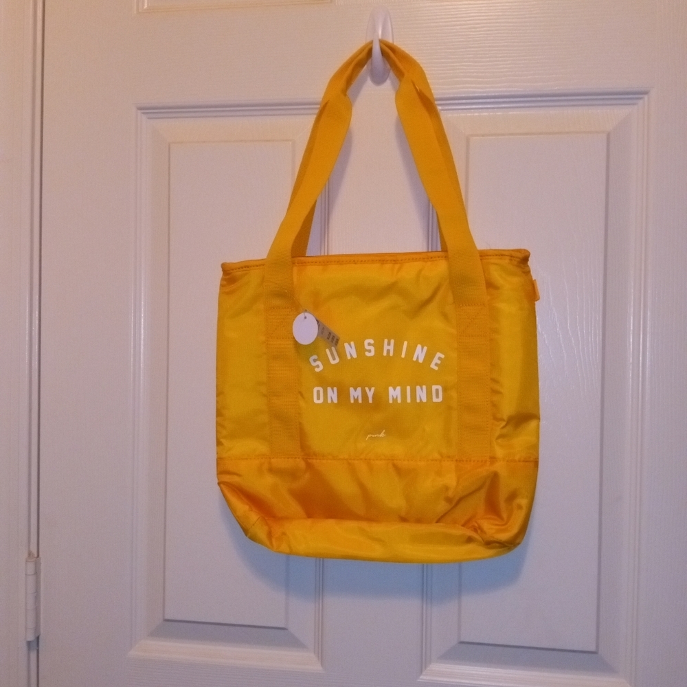 Victoria's Secret PINK Banana Cooler Lunch Bag Insulated Tote for School, Work